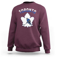 Toronto Ice Hockey Player Sweatshirt Canadian Winter Sport - Wonder Print Shop