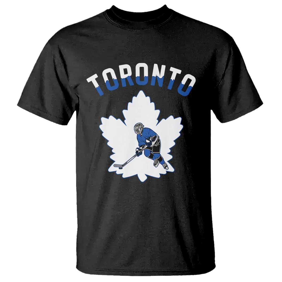 Toronto Ice Hockey Player T Shirt Canadian Winter Sport - Wonder Print Shop