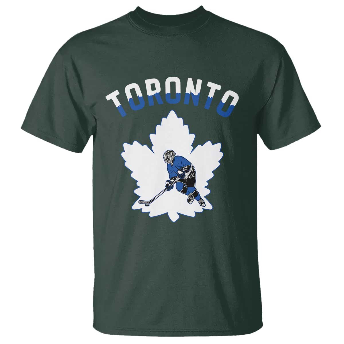 Toronto Ice Hockey Player T Shirt Canadian Winter Sport - Wonder Print Shop
