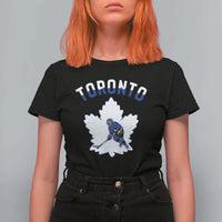 Toronto Ice Hockey Player T Shirt For Women Canadian Winter Sport - Wonder Print Shop