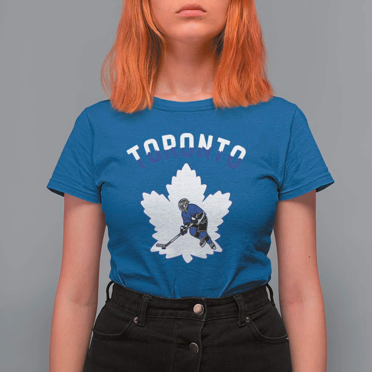 Toronto Ice Hockey Player T Shirt For Women Canadian Winter Sport - Wonder Print Shop