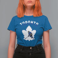 Toronto Ice Hockey Player T Shirt For Women Canadian Winter Sport - Wonder Print Shop