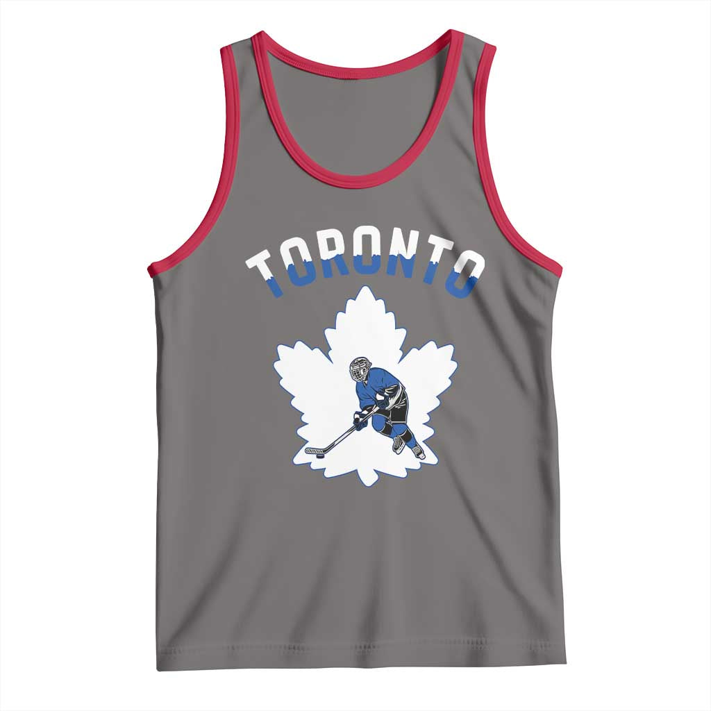 Toronto Ice Hockey Player Tank Top Canadian Winter Sport - Wonder Print Shop