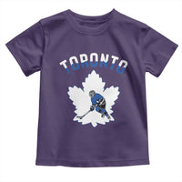 Toronto Ice Hockey Player Toddler T Shirt Canadian Winter Sport - Wonder Print Shop