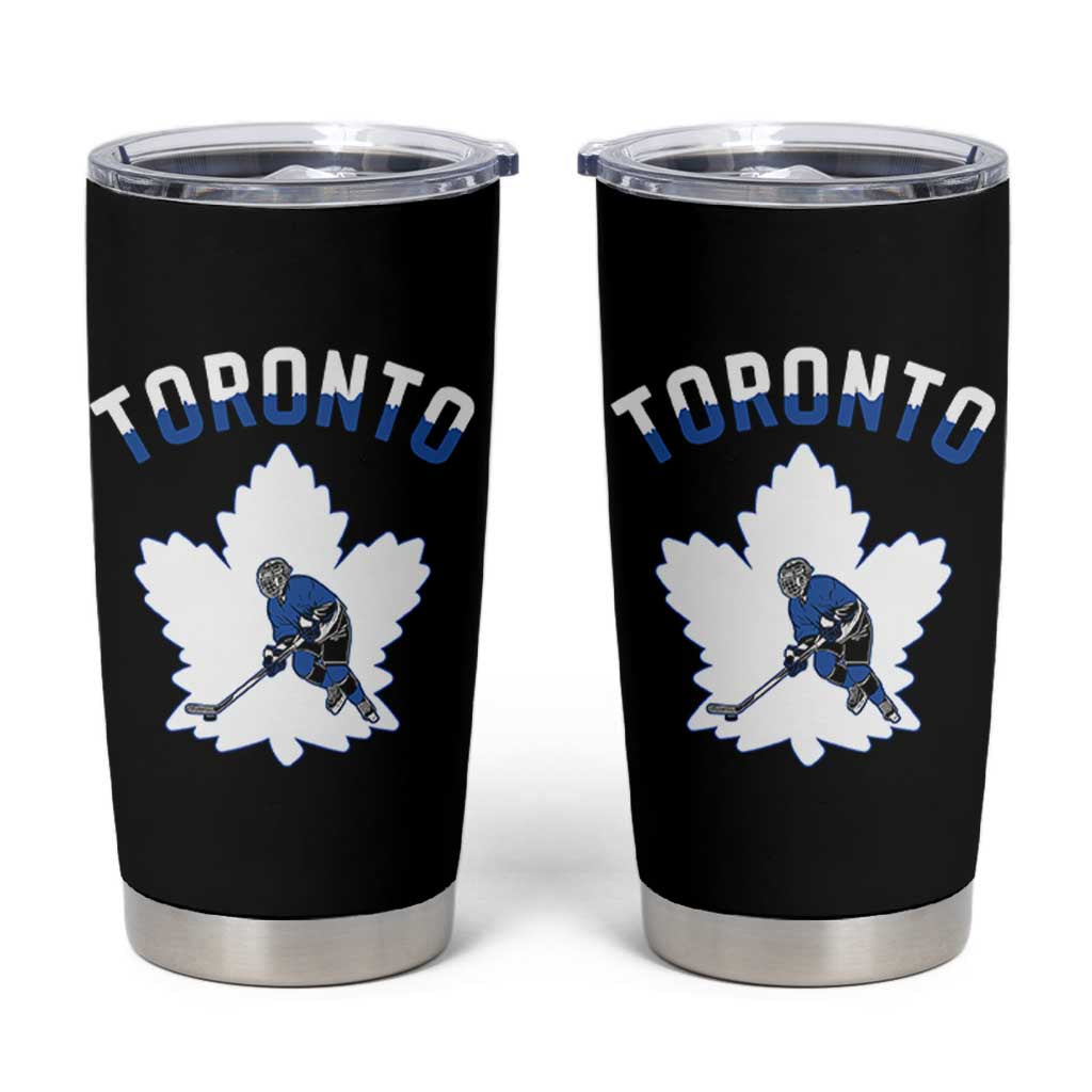 Toronto Ice Hockey Player Tumbler Cup Canadian Winter Sport - Wonder Print Shop