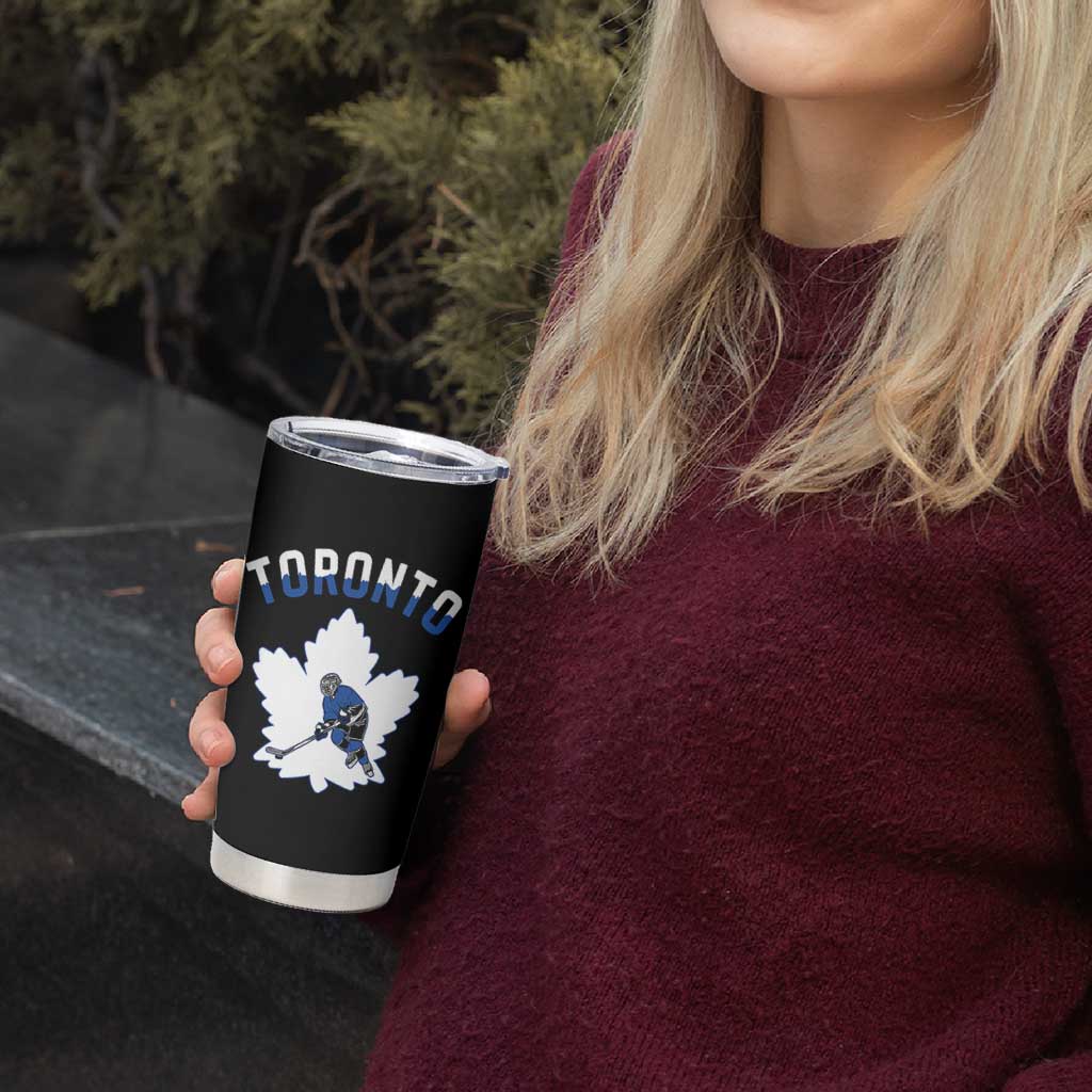Toronto Ice Hockey Player Tumbler Cup Canadian Winter Sport - Wonder Print Shop