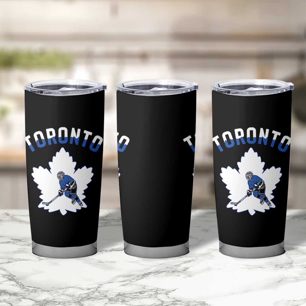 Toronto Ice Hockey Player Tumbler Cup Canadian Winter Sport - Wonder Print Shop