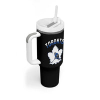 Toronto Ice Hockey Player Tumbler With Handle Canadian Winter Sport - Wonder Print Shop