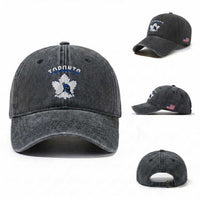 Toronto Ice Hockey Player Washed Cotton Baseball Cap Canadian Winter Sport