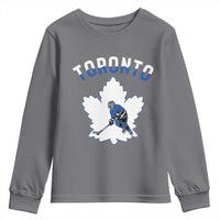 Toronto Ice Hockey Player Youth Sweatshirt Canadian Winter Sport - Wonder Print Shop