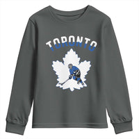 Toronto Ice Hockey Player Youth Sweatshirt Canadian Winter Sport - Wonder Print Shop