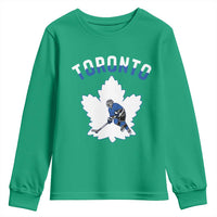 Toronto Ice Hockey Player Youth Sweatshirt Canadian Winter Sport - Wonder Print Shop