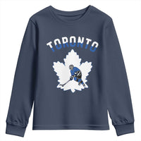 Toronto Ice Hockey Player Youth Sweatshirt Canadian Winter Sport - Wonder Print Shop
