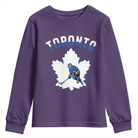 Toronto Ice Hockey Player Youth Sweatshirt Canadian Winter Sport - Wonder Print Shop