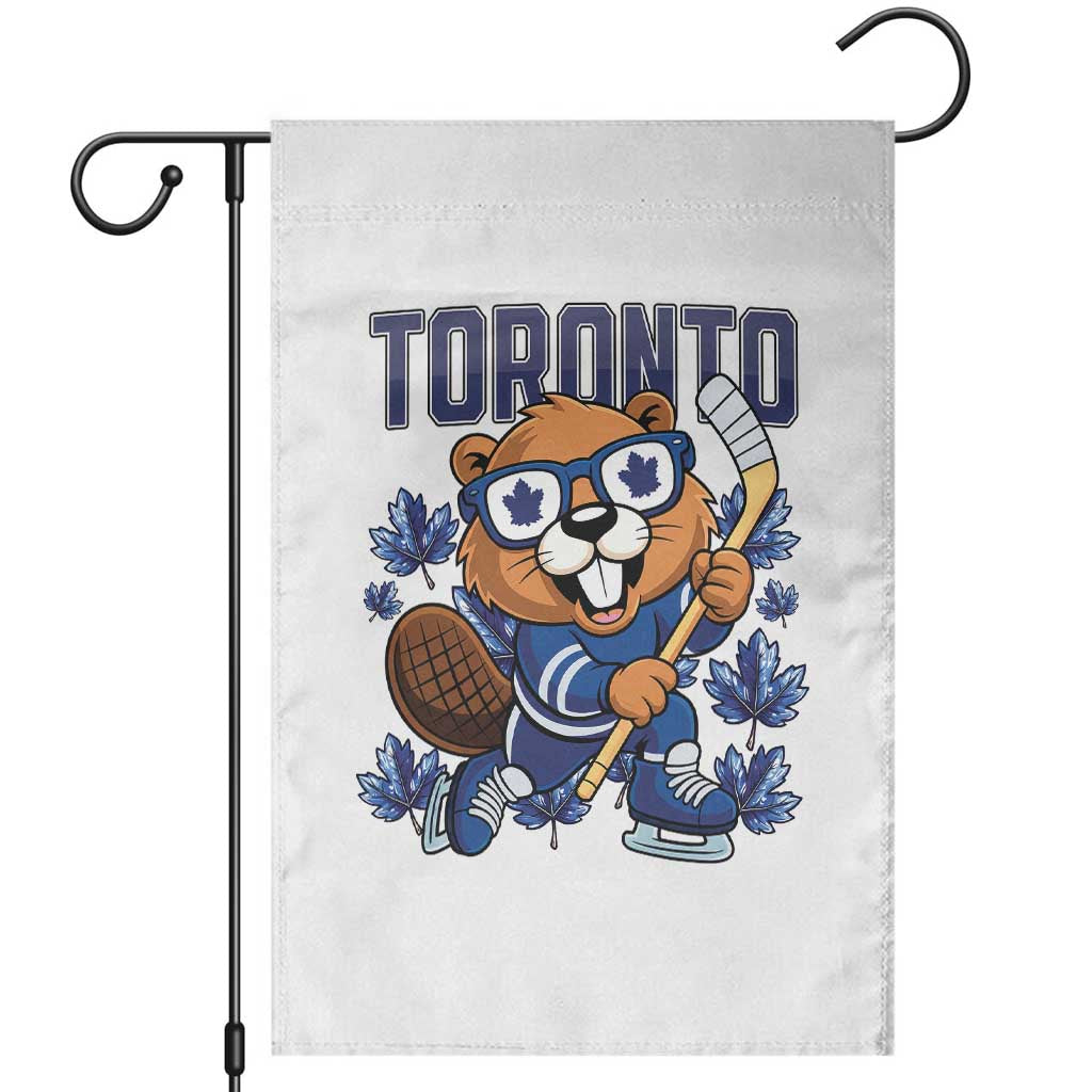 Toronto Ice Hockey Beaver Garden Flag Canadian Pride Gift - Wonder Print Shop