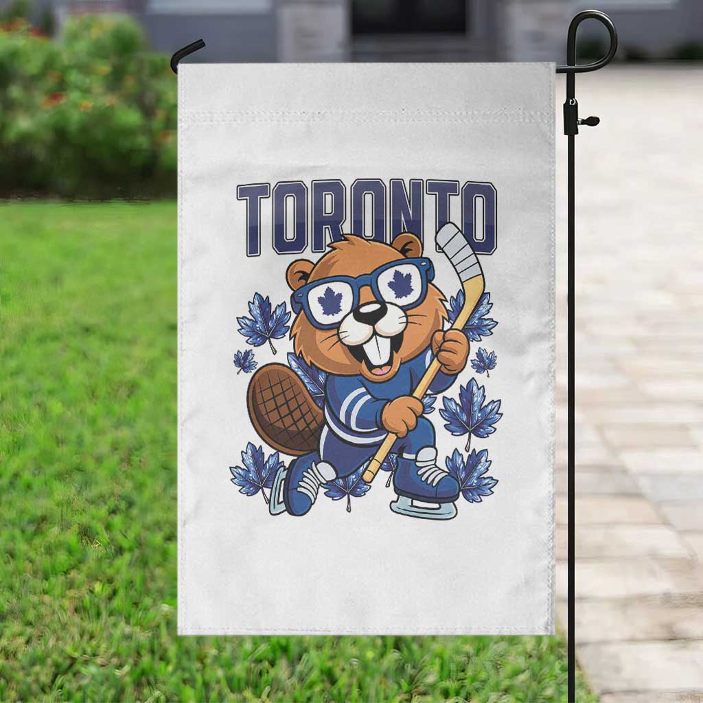 Toronto Ice Hockey Beaver Garden Flag Canadian Pride Gift - Wonder Print Shop