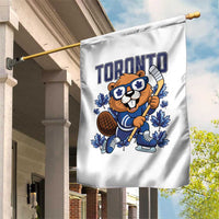Toronto Ice Hockey Beaver Garden Flag Canadian Pride Gift - Wonder Print Shop