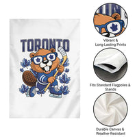 Toronto Ice Hockey Beaver Garden Flag Canadian Pride Gift - Wonder Print Shop
