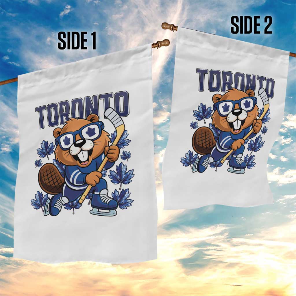 Toronto Ice Hockey Beaver Garden Flag Canadian Pride Gift - Wonder Print Shop