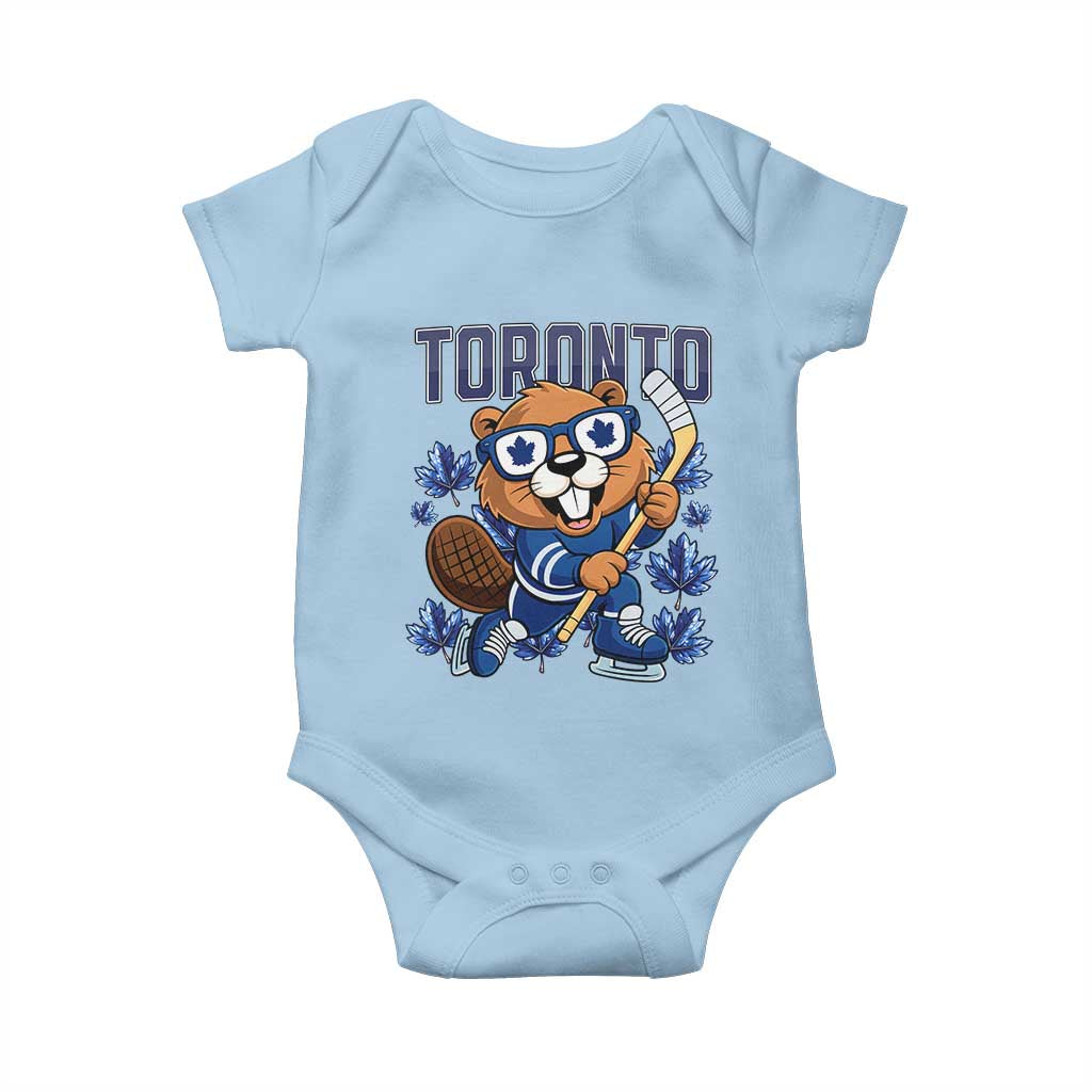 Toronto Ice Hockey Beaver Baby Onesie Canadian Pride Gift - Wonder Print Shop