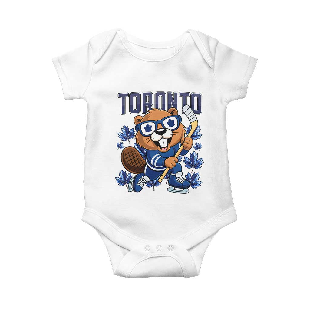Toronto Ice Hockey Beaver Baby Onesie Canadian Pride Gift - Wonder Print Shop