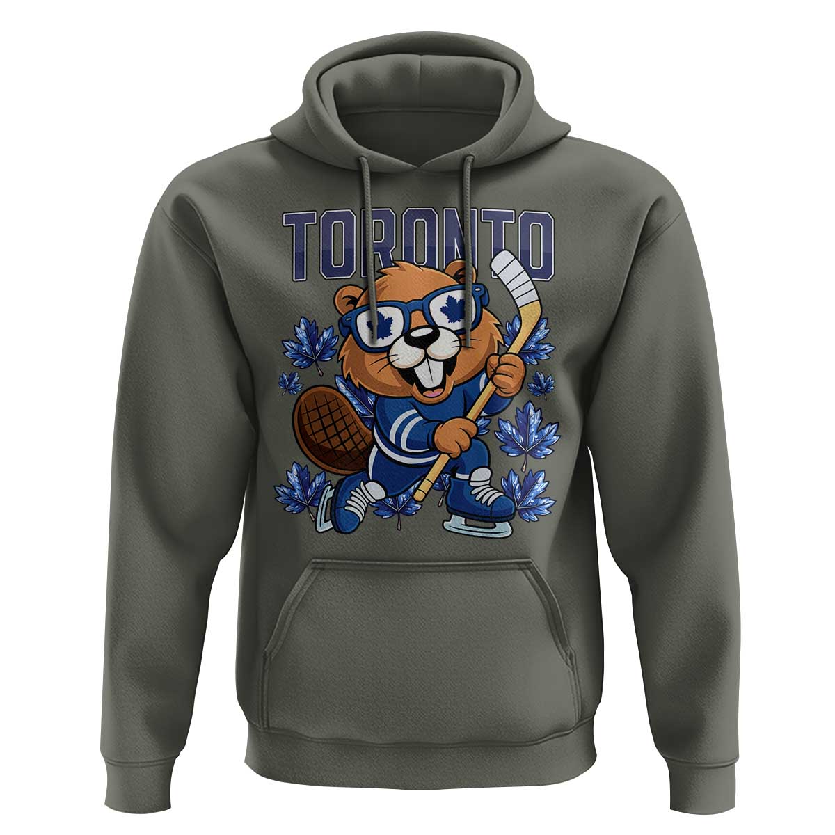 Toronto Ice Hockey Beaver Hoodie Canadian Pride Gift - Wonder Print Shop