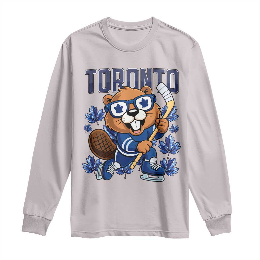 Toronto Ice Hockey Beaver Long Sleeve Shirt Canadian Pride Gift - Wonder Print Shop