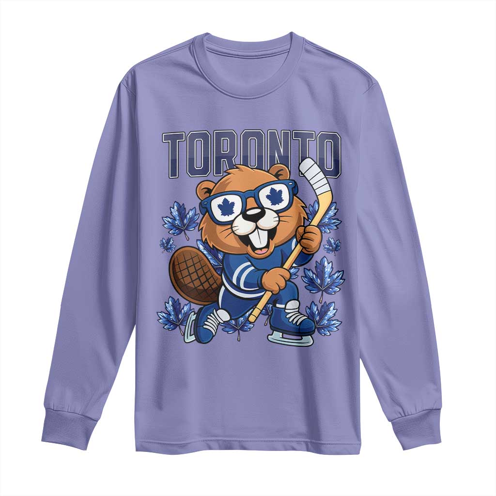 Toronto Ice Hockey Beaver Long Sleeve Shirt Canadian Pride Gift - Wonder Print Shop