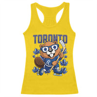 Toronto Ice Hockey Beaver Racerback Tank Top Canadian Pride Gift - Wonder Print Shop