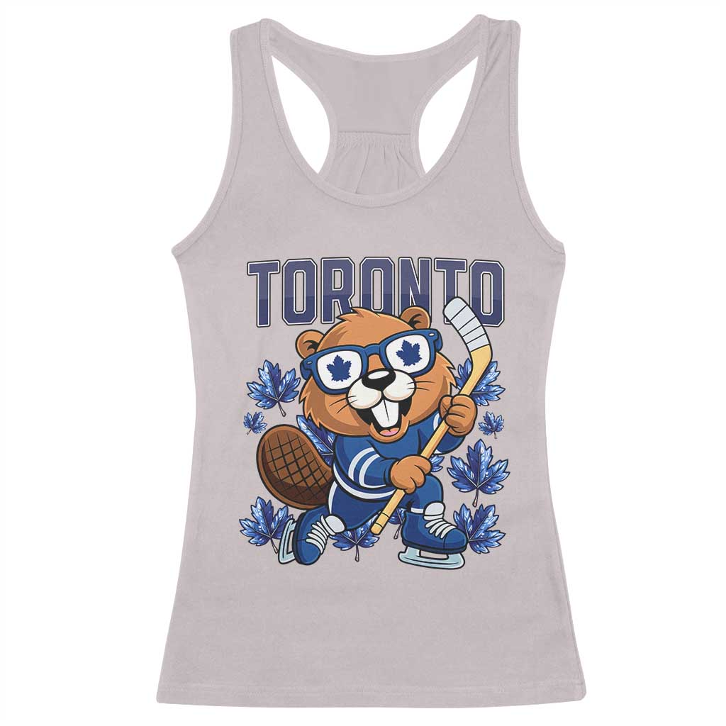 Toronto Ice Hockey Beaver Racerback Tank Top Canadian Pride Gift - Wonder Print Shop
