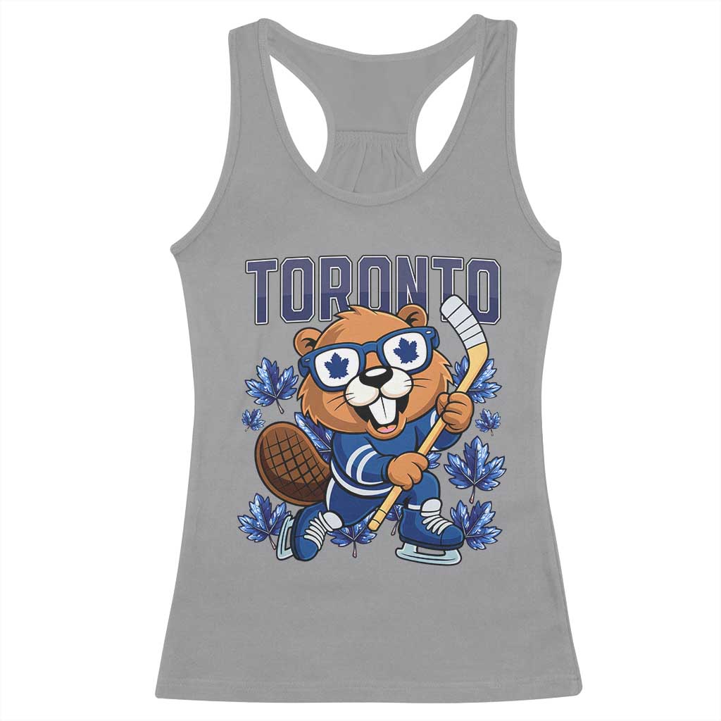 Toronto Ice Hockey Beaver Racerback Tank Top Canadian Pride Gift - Wonder Print Shop