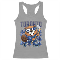 Toronto Ice Hockey Beaver Racerback Tank Top Canadian Pride Gift - Wonder Print Shop