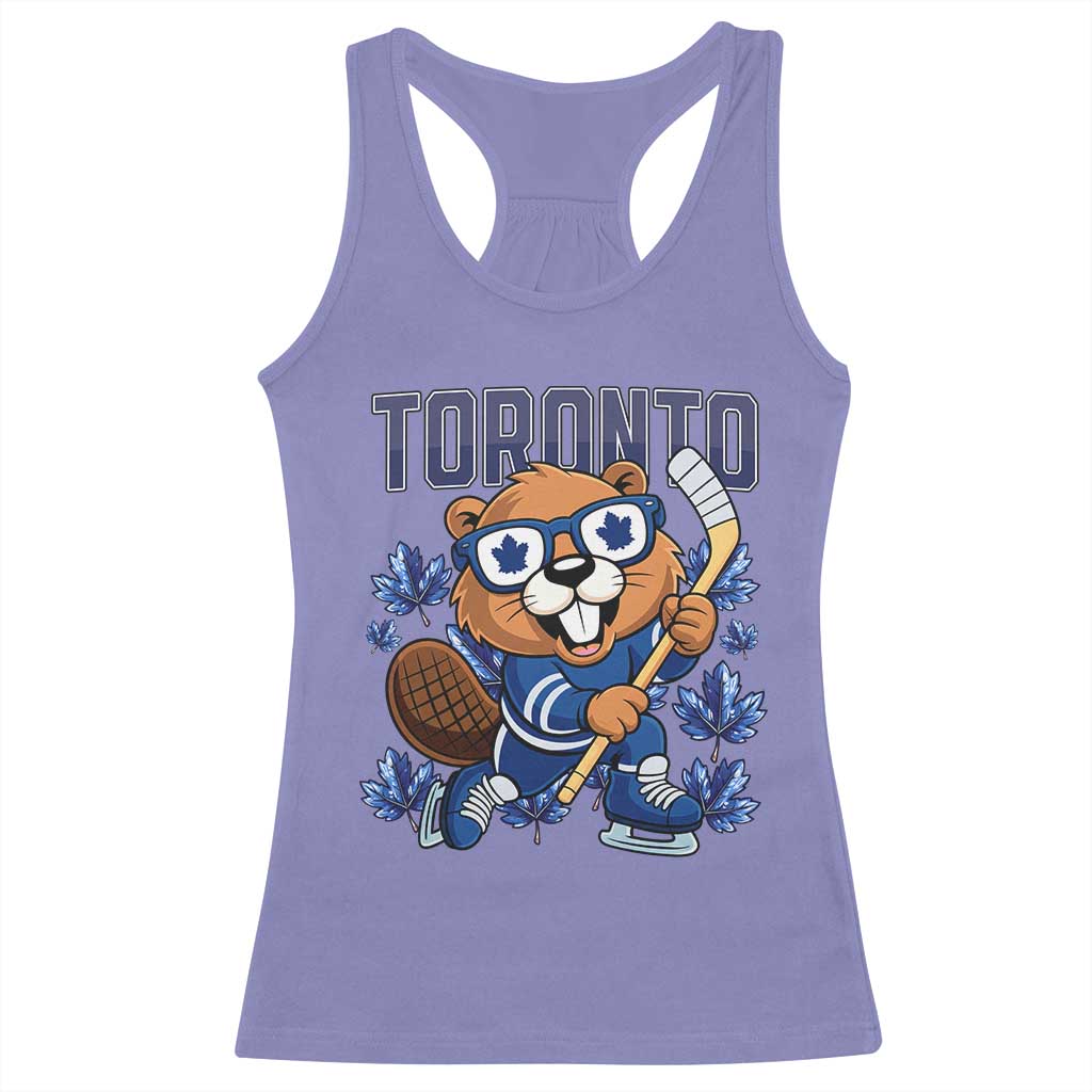 Toronto Ice Hockey Beaver Racerback Tank Top Canadian Pride Gift - Wonder Print Shop