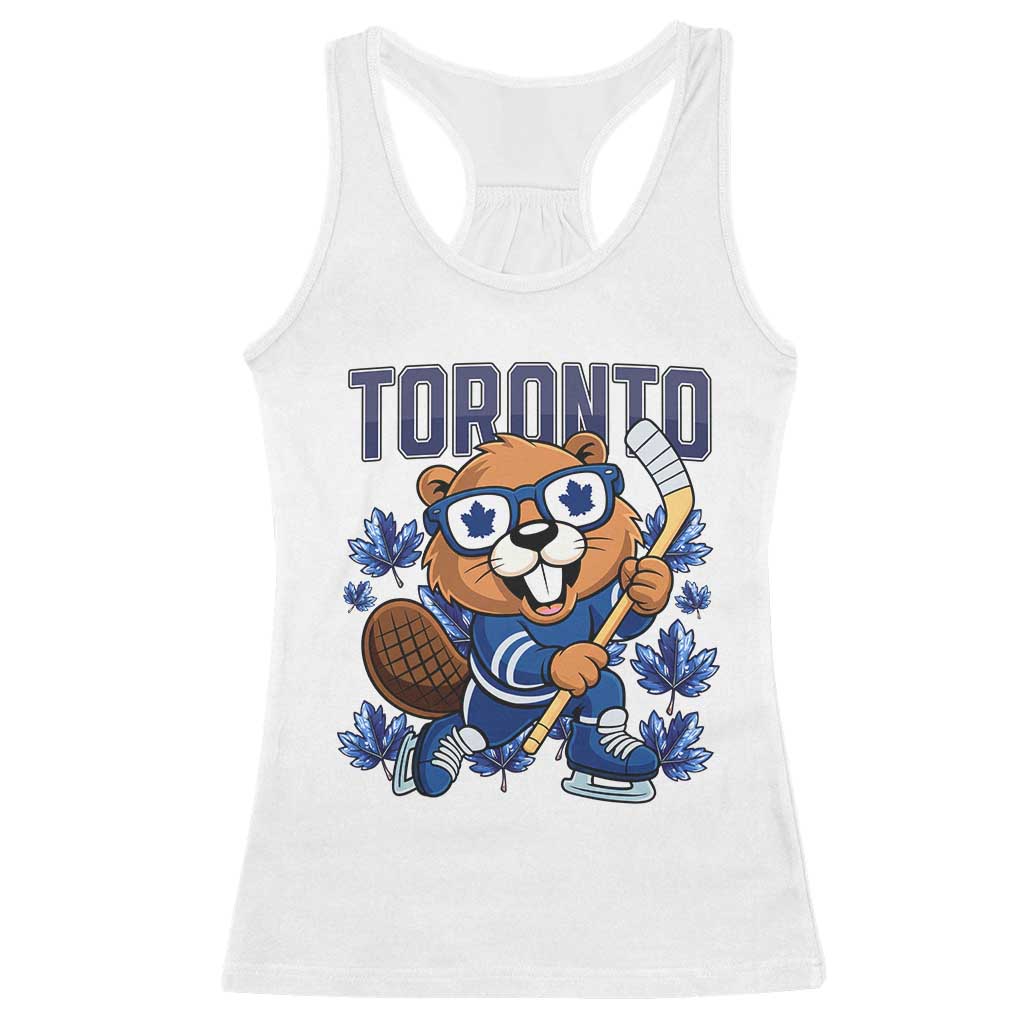 Toronto Ice Hockey Beaver Racerback Tank Top Canadian Pride Gift - Wonder Print Shop