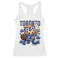 Toronto Ice Hockey Beaver Racerback Tank Top Canadian Pride Gift - Wonder Print Shop