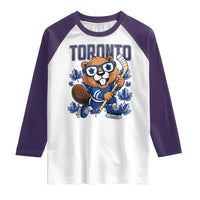 Toronto Ice Hockey Beaver Raglan Shirt Canadian Pride Gift - Wonder Print Shop