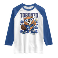 Toronto Ice Hockey Beaver Raglan Shirt Canadian Pride Gift - Wonder Print Shop
