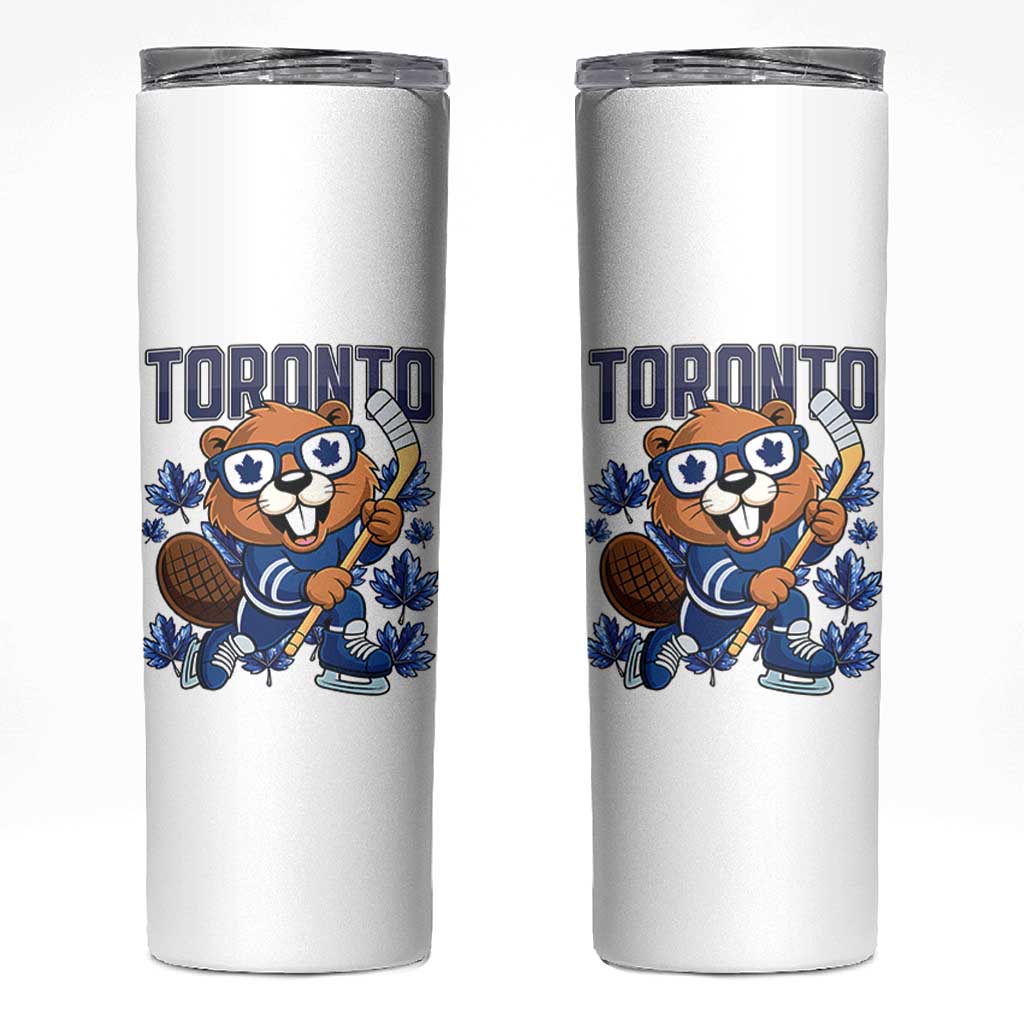 Toronto Ice Hockey Beaver Skinny Tumbler Canadian Pride Gift - Wonder Print Shop