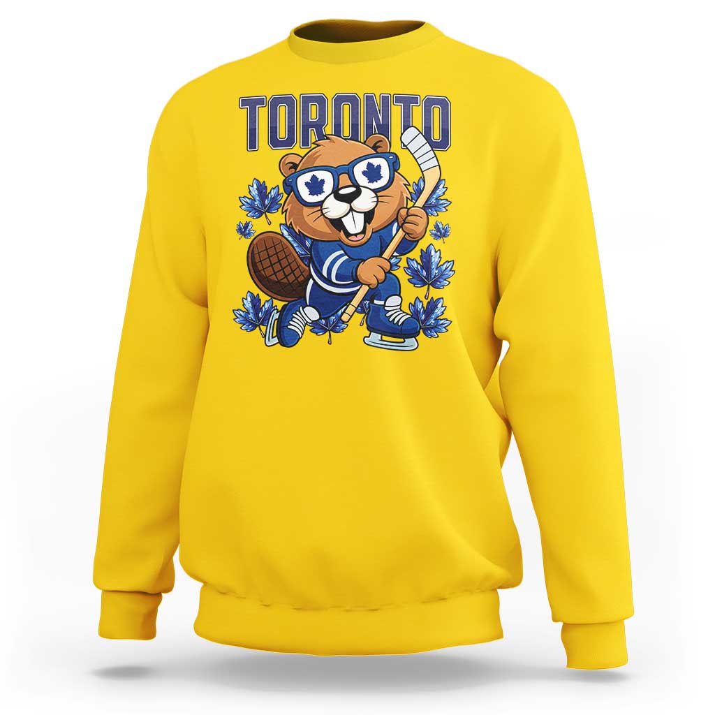 Toronto Ice Hockey Beaver Sweatshirt Canadian Pride Gift - Wonder Print Shop