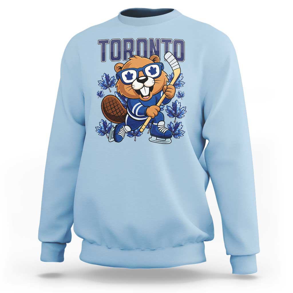Toronto Ice Hockey Beaver Sweatshirt Canadian Pride Gift - Wonder Print Shop