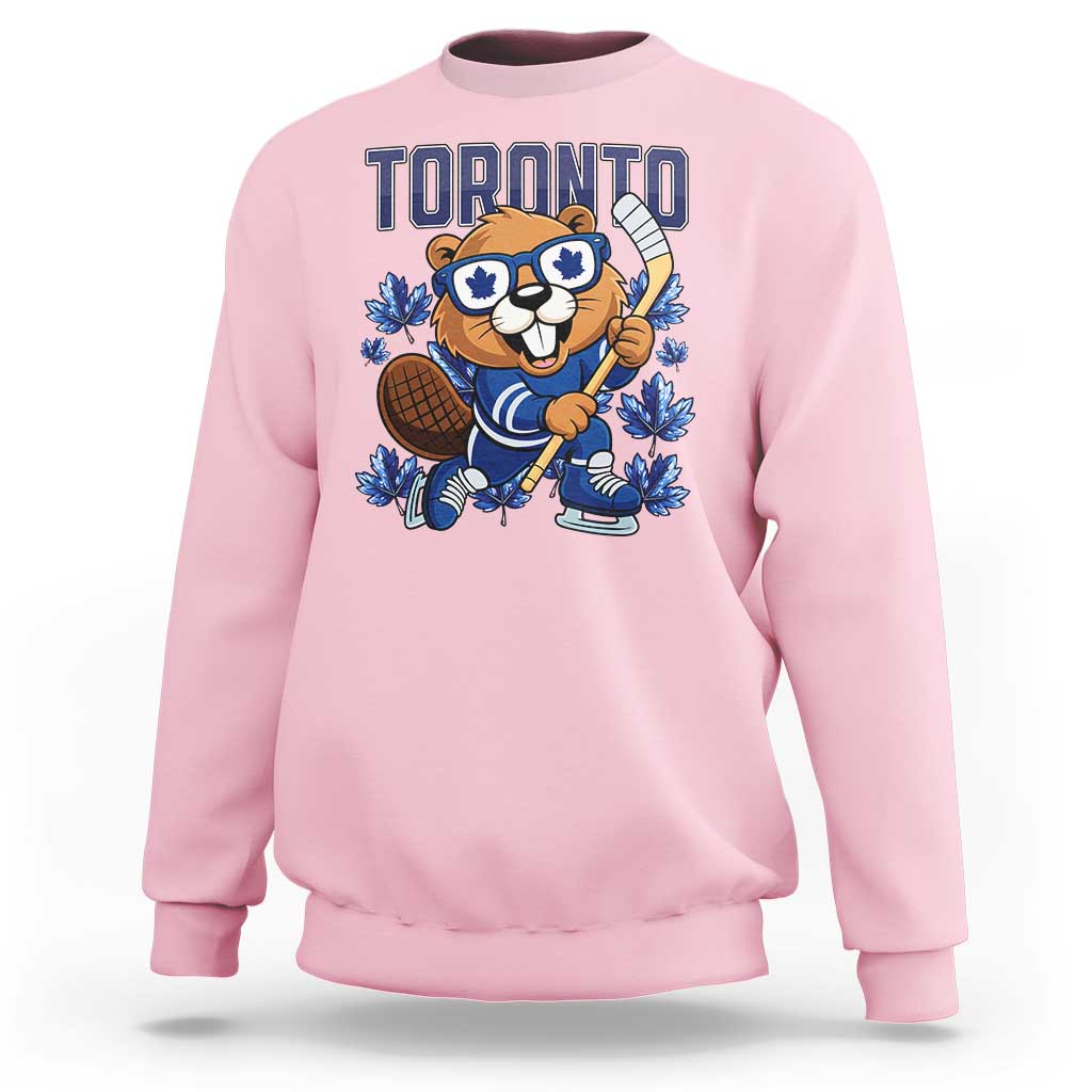 Toronto Ice Hockey Beaver Sweatshirt Canadian Pride Gift - Wonder Print Shop