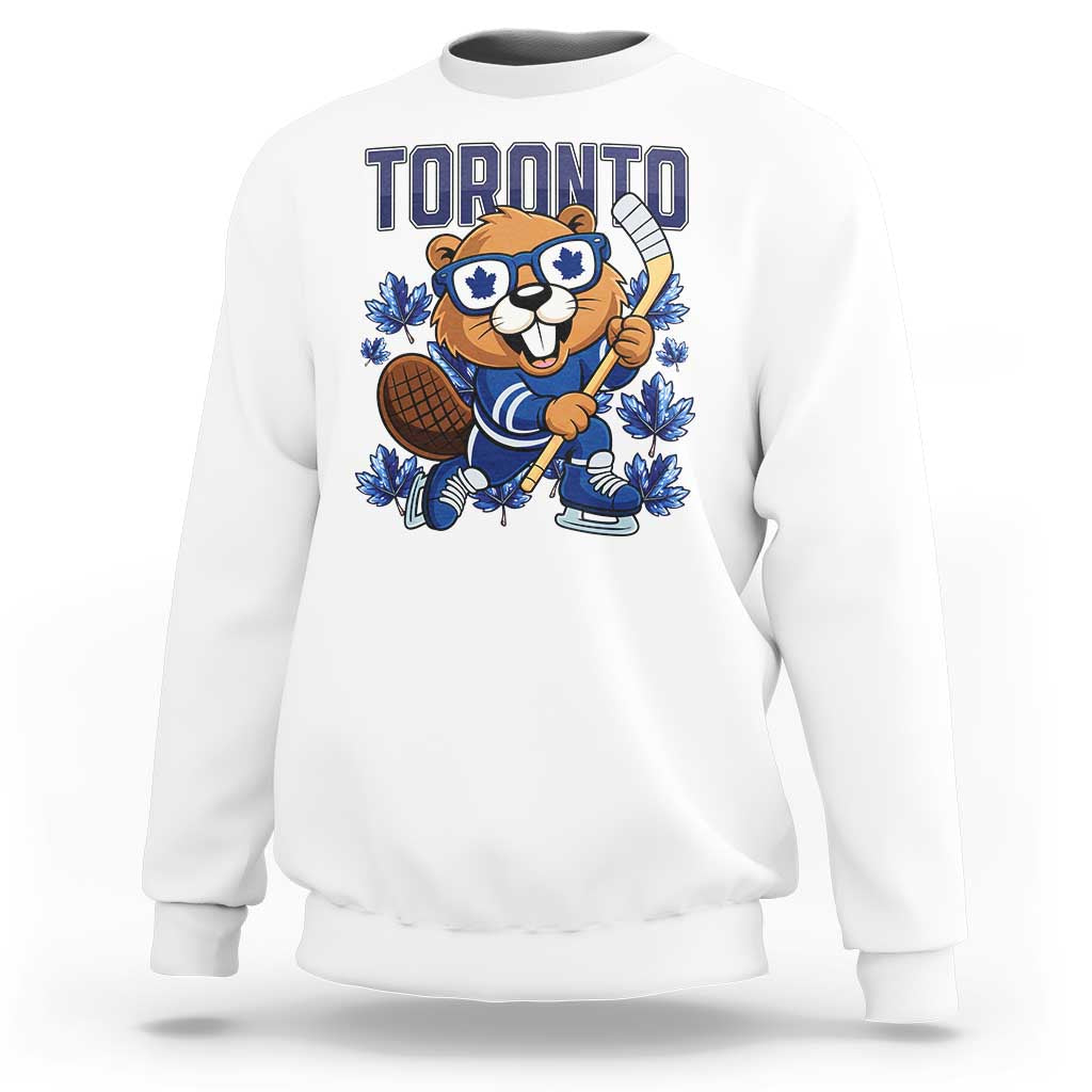 Toronto Ice Hockey Beaver Sweatshirt Canadian Pride Gift - Wonder Print Shop