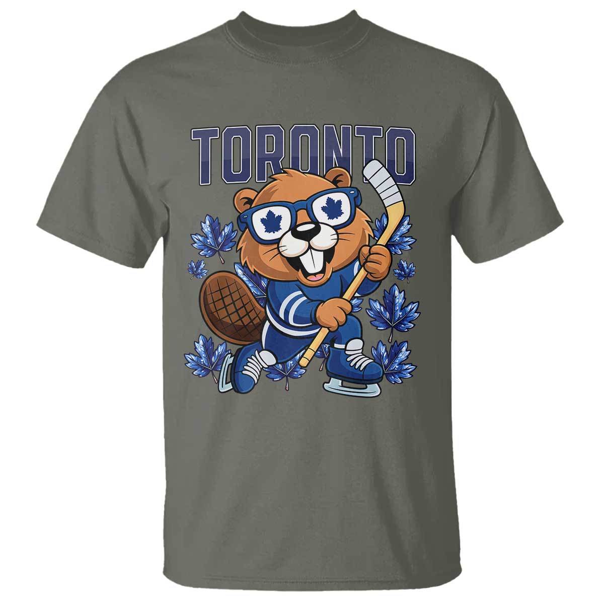 Toronto Ice Hockey Beaver T Shirt Canadian Pride Gift - Wonder Print Shop