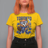 Toronto Ice Hockey Beaver T Shirt For Women Canadian Pride Gift - Wonder Print Shop