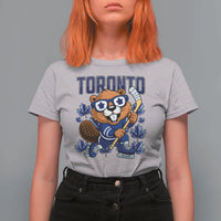 Toronto Ice Hockey Beaver T Shirt For Women Canadian Pride Gift - Wonder Print Shop