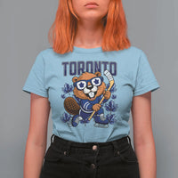 Toronto Ice Hockey Beaver T Shirt For Women Canadian Pride Gift - Wonder Print Shop