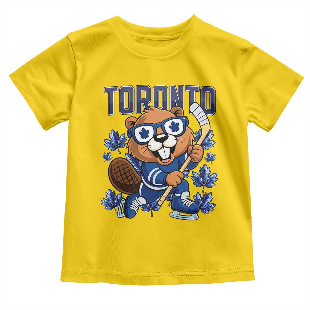 Toronto Ice Hockey Beaver Toddler T Shirt Canadian Pride Gift - Wonder Print Shop