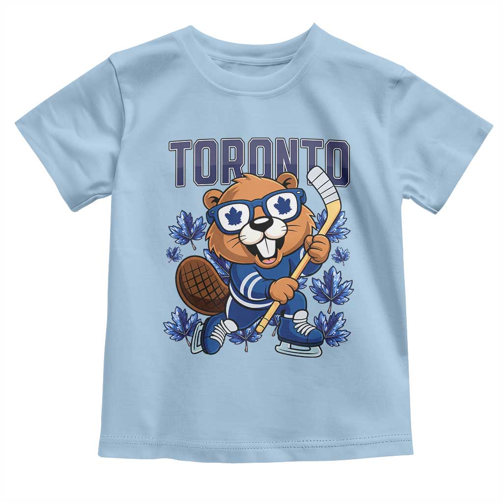 Toronto Ice Hockey Beaver Toddler T Shirt Canadian Pride Gift - Wonder Print Shop
