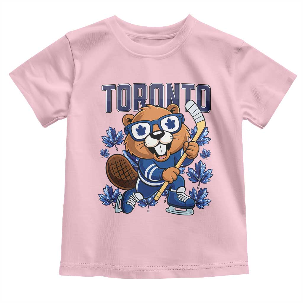 Toronto Ice Hockey Beaver Toddler T Shirt Canadian Pride Gift - Wonder Print Shop