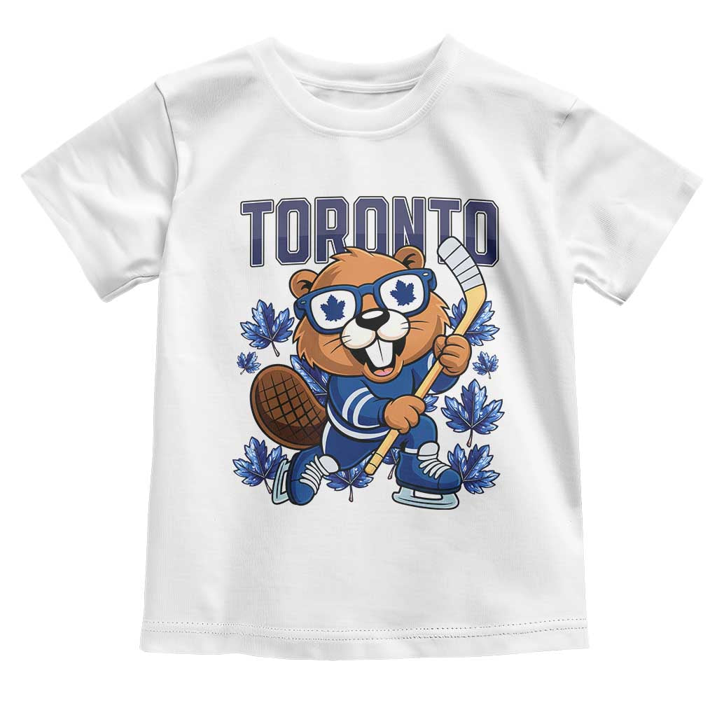 Toronto Ice Hockey Beaver Toddler T Shirt Canadian Pride Gift - Wonder Print Shop